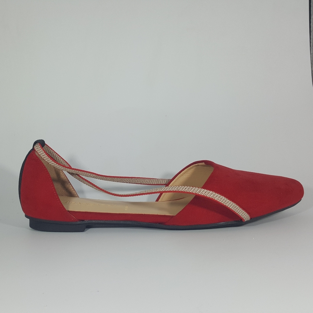 NR Rapisardi Red Diorsay Flat Sandal